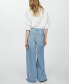 Фото #3 товара Women's Low Waist Wideleg Jeans