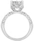 ფოტო #3 პროდუქტის Diamond Princess Quad Cluster Engagement Ring (1-5/8 ct. t.w.) in 14k White Gold