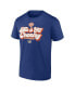 Фото #3 товара Men's Blue Edmonton Oilers 2023 NHL Heritage Classic Local T-shirt