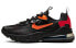 Фото #1 товара Детские кроссовки Nike Air Max 270 React GS 低帮 Черно-оранжевые