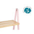 Фото #2 товара Полка для ванной Розовый Натуральный Бамбук древесина сосны 40,3 x 81,5 x 30 cm