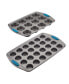 Фото #1 товара Yum-o! Nonstick 2-Pc. Bakeware Mini Muffin and Cupcake Pan Set