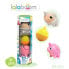 LALABOOM Pipe Beads Sheep And 6-Piece Pigs