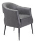 30" Steel, Polyester Berkeley Boho Chic Accent Chair