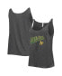 Women's Heathered Charcoal Oakland Athletics Slouchy Tank Top