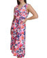 Фото #3 товара Women's Floral-Print Midi Dress