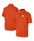 ფოტო #1 პროდუქტის Men's Orange Clemson Tigers Coaches Half-Zip Short Sleeve Jacket
