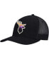 ფოტო #1 პროდუქტის Men's Black Deer Animal Collection Forest Views Trucker Snapback Hat