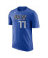 Фото #3 товара Men's Luka Doncic Blue Dallas Mavericks Icon 2022/23 Name and Number Performance T-shirt