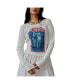 Women's White Stevie Nicks Bella Donna Raw Thermal Long Sleeve T-shirt