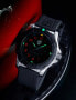 Фото #3 товара Наручные часы Guess Men's Analog Black Silicone Watch 44mm.