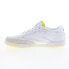 Фото #10 товара Reebok Club C 85 Prince Mens White Leather Lace Up Lifestyle Sneakers Shoes