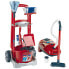 Фото #1 товара Theo Klein Vileda cleaning trolley + vakuum cleaner - Red