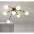 Фото #2 товара Потолочный светильник DKD Home Decor Стеклянный Металл (78 x 78 x 35 cm)