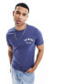 Barbour small collegiate logo t-shirt in dark blue