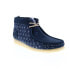 Фото #4 товара Clarks Wallabee Boot 26169152 Mens Blue Suede Lace Up Chukkas Boots