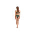Фото #3 товара Plus Size Striped print bandeau bra swim top