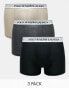 Polo Ralph Lauren 3 pack trunks with logo waistband in stone grey black Разноцветный, XL - W40-42 - фото #1