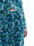 Фото #5 товара Wednesday's Girl floral print floaty midi skirt co-ord in blue