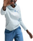 ფოტო #1 პროდუქტის Women's Essential+ Logo-Front Long-Sleeve Hoodie