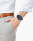 ფოტო #4 პროდუქტის Men's #Smash Blue Stainless Steel Mesh Bracelet Watch 43mm