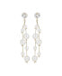 ფოტო #1 პროდუქტის Women's White Drop Earrings