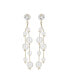 Фото #1 товара Women's White Drop Earrings