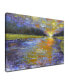 'Ravine Sunset' Abstract Landscape Canvas Wall Art, 20x30"