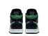 Кроссовки Nike Air Jordan 1 Mid Green Toe (Белый, Зеленый, Черный)