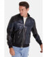 ფოტო #3 პროდუქტის Men's Leather Fashion Jacket, Black