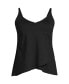 Women's D-Cup Chlorine Resistant Tulip Hem Tankini Swimsuit Top