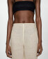 ფოტო #4 პროდუქტის Women's 100% Ramie Straight Pants