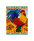 Фото #1 товара Laurie Korsgaden 'Colorful Rooster Centered' Canvas Art - 18" x 24"