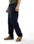 GANT drawcord cotton linen trousers in navy