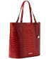 Ezra Melbourne Large Embossed Leather Tote