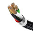 Фото #7 товара Wytrzymały przewód kabel 3w1 USB microUSB Iphone Lightning USB-C 3.5A 1.2M czarny