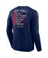 Фото #5 товара Men's David Ortiz Navy Boston Red Sox Stats Resume Long Sleeve T-shirt