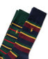 ფოტო #2 პროდუქტის Men's 2-Pk. Repp Striped Socks