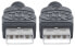 Фото #2 товара Manhattan USB-A to USB-A Cable - 3m - Male to Male - Black - 480 Mbps (USB 2.0) - Hi-Speed USB - Lifetime Warranty - Polybag - 3 m - USB A - USB A - USB 2.0 - Male/Male - Black