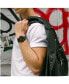 ფოტო #6 პროდუქტის Men's Futuro Diamond-Accent Black Stainless Steel Bracelet Watch 42mm