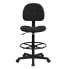 Фото #3 товара Black Patterned Fabric Drafting Chair (Cylinders: 22.5''-27''H Or 26''-30.5''H)