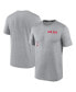 ფოტო #1 პროდუქტის Men's Heather Charcoal Boston Red Sox Authentic Collection Early Work Tri-Blend Performance T-Shirt