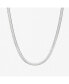 Фото #4 товара Herringbone Chain Necklace - Ina Silver