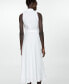 Women's Belt Linen Dress