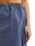 Фото #7 товара Sixth June parachute cargo skirt in blue/grey