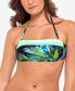 Фото #3 товара Salt + Cove 259774 Women Juniors' Tropic Glo Bandeau Bikini Top Size X-Large