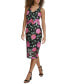 Фото #3 товара Women's Floral Embroidered V-Neck Sleeveless Dress