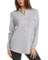 Фото #1 товара Forte Cashmere Doubleknit Cashmere Shacket Women's Silver S