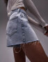 Topshop denim A line mom short in bleach