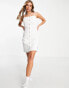 Фото #4 товара Calvin Klein Jeans cotton button dress in white